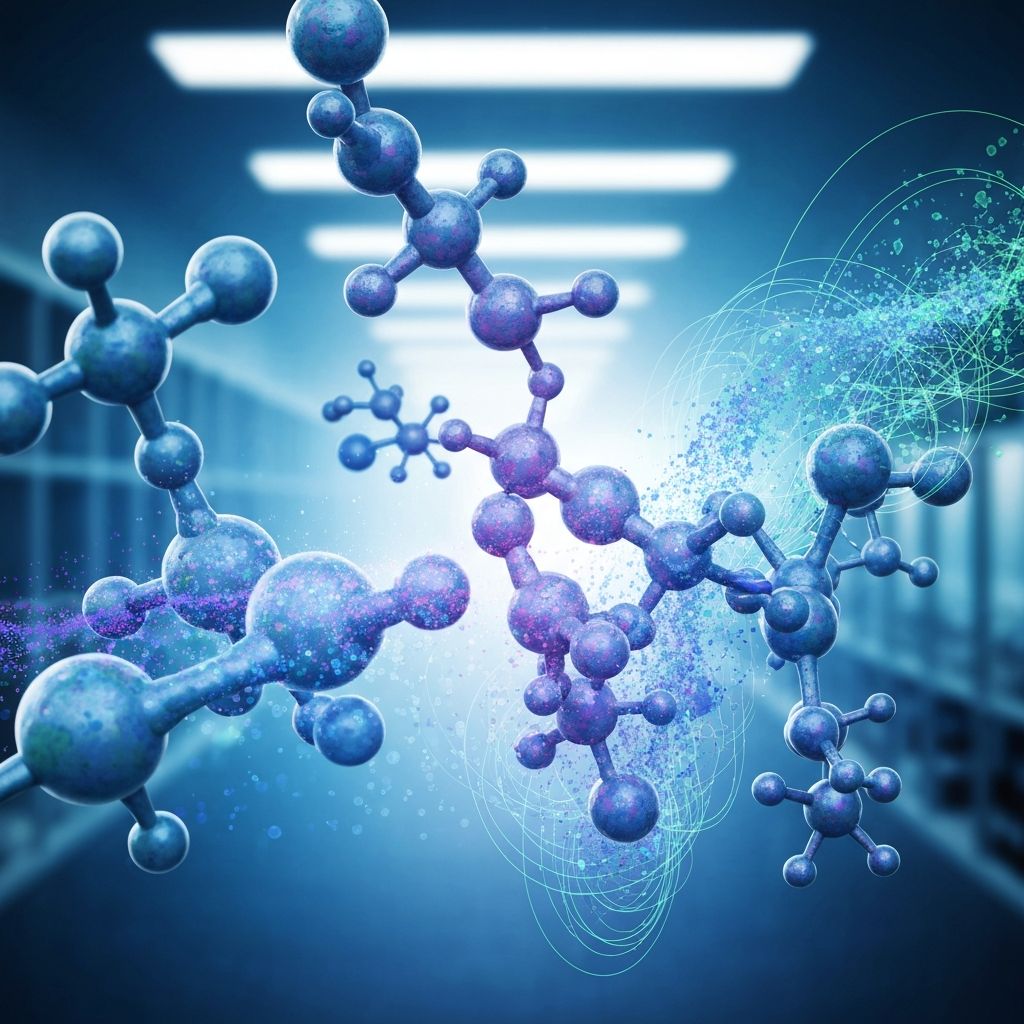 Scientific research and molecular concepts visualization